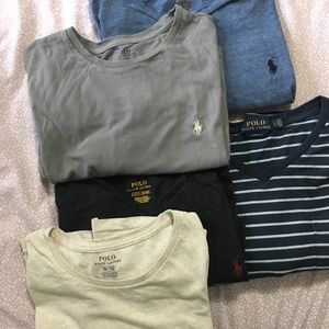 Bundle of 5 men’s Ralph Lauren polo T-shirt’s